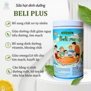 Sữa hạt dinh dưỡng Beli Plus 500gr - bữa ăn thay thế từ hạt thuần tự nhiên